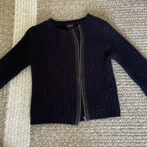 imoga kids black sweater zip up